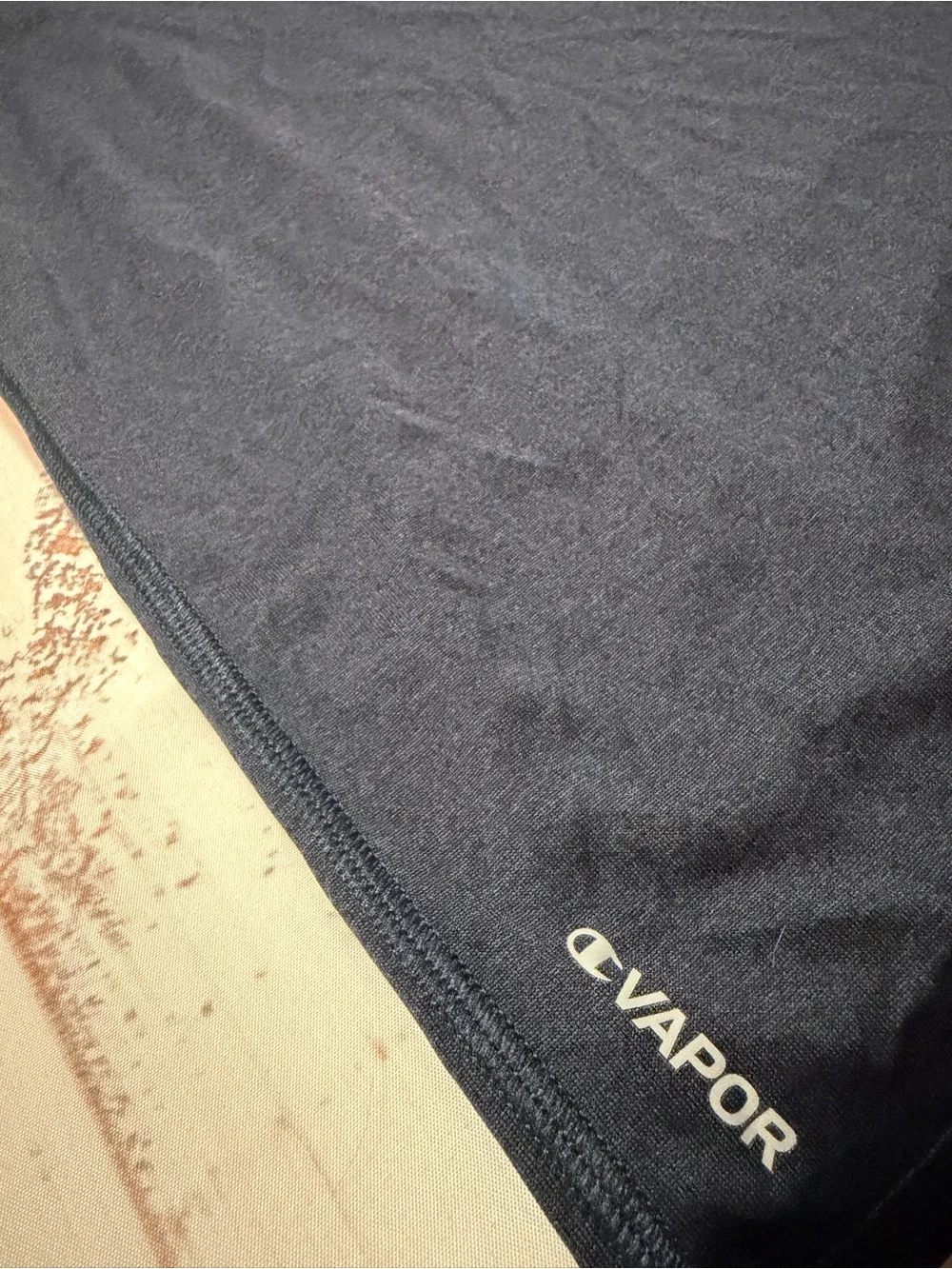 Champion Navy Short Sleeve Crew Tee with Small Logo - Picture 3 of 6